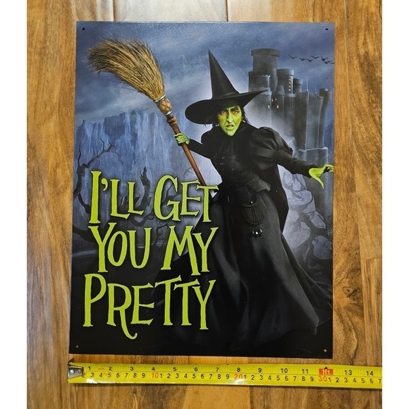 Wicked Metal Sign Vintage Garage Wall. Witchy words. Whimsical sign. @longtote - Picture 4 of 4
